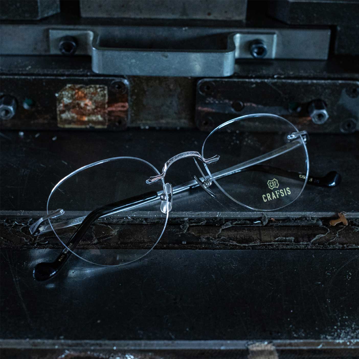 Modern vintage rimless fashion crafsis 1