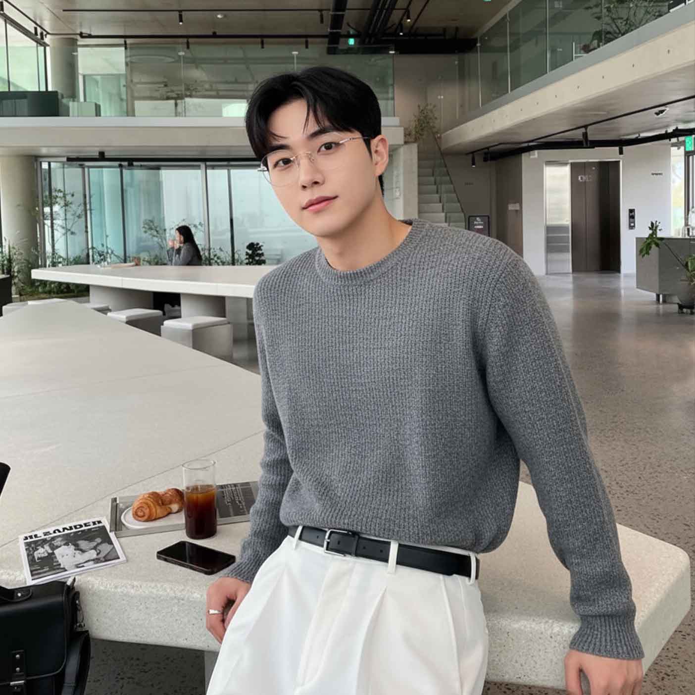 Modern vintage rimless fashion crafsis 2