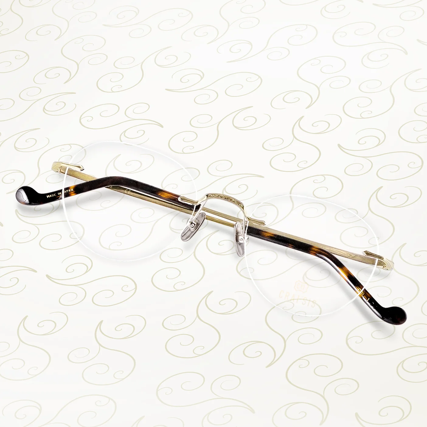 Modern vintage rimless fashion crafsis 5