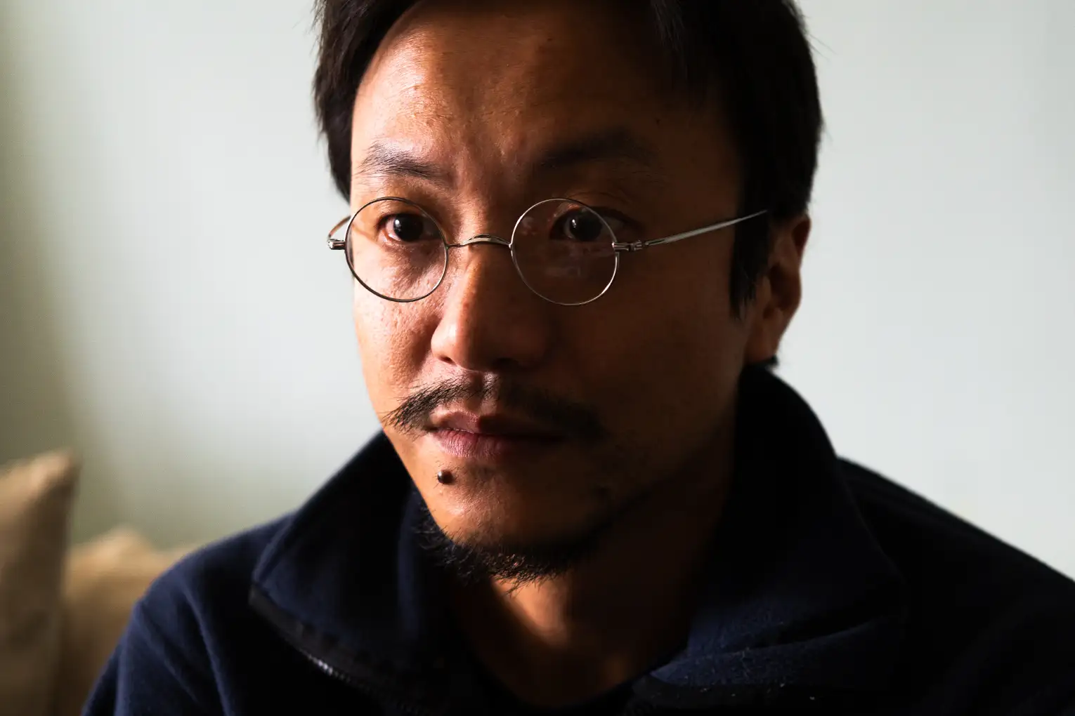 Wu guo qiang x john lennon retro perspective