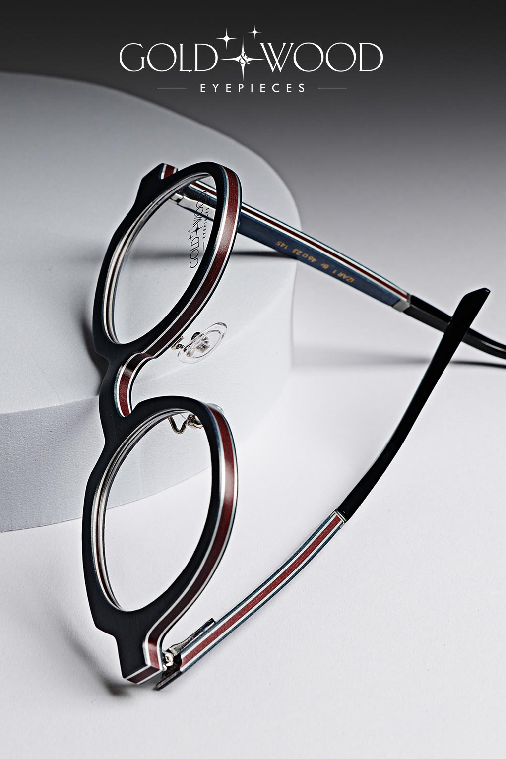 Handmade luxury glasses GOLD&WOOD-2