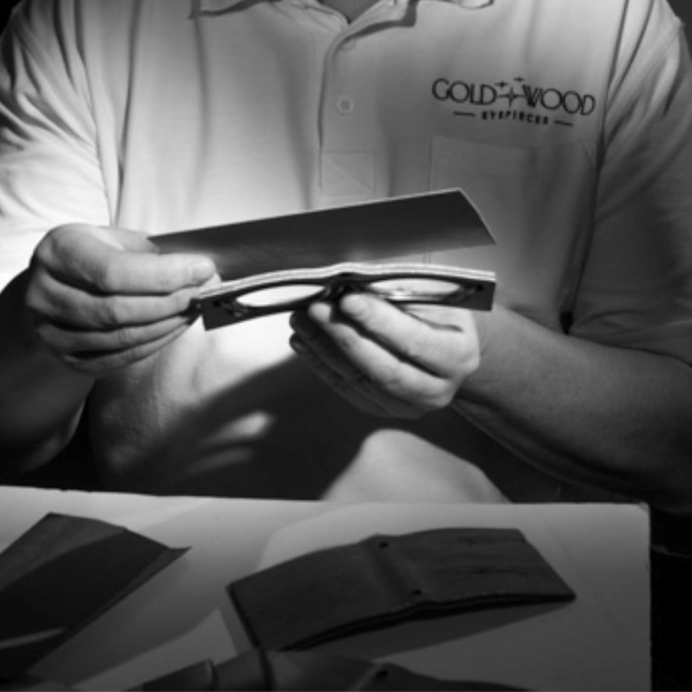 Handmade luxury glasses GOLD&WOOD-3